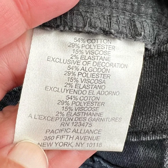 Ellen Tracy Refined Mid Rise Skinny Jeans in Faded Black Women’s Sz 4 - Picture 9 of 10